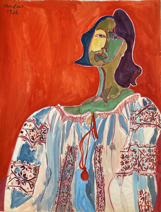 Romaine à la tunique ukrainienne, 1988