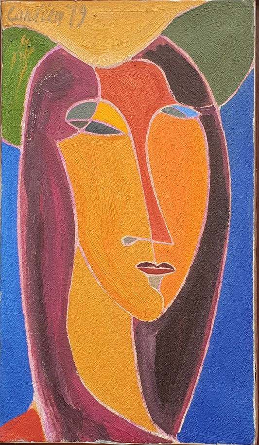 Romaine au chapeau de paille, 1979