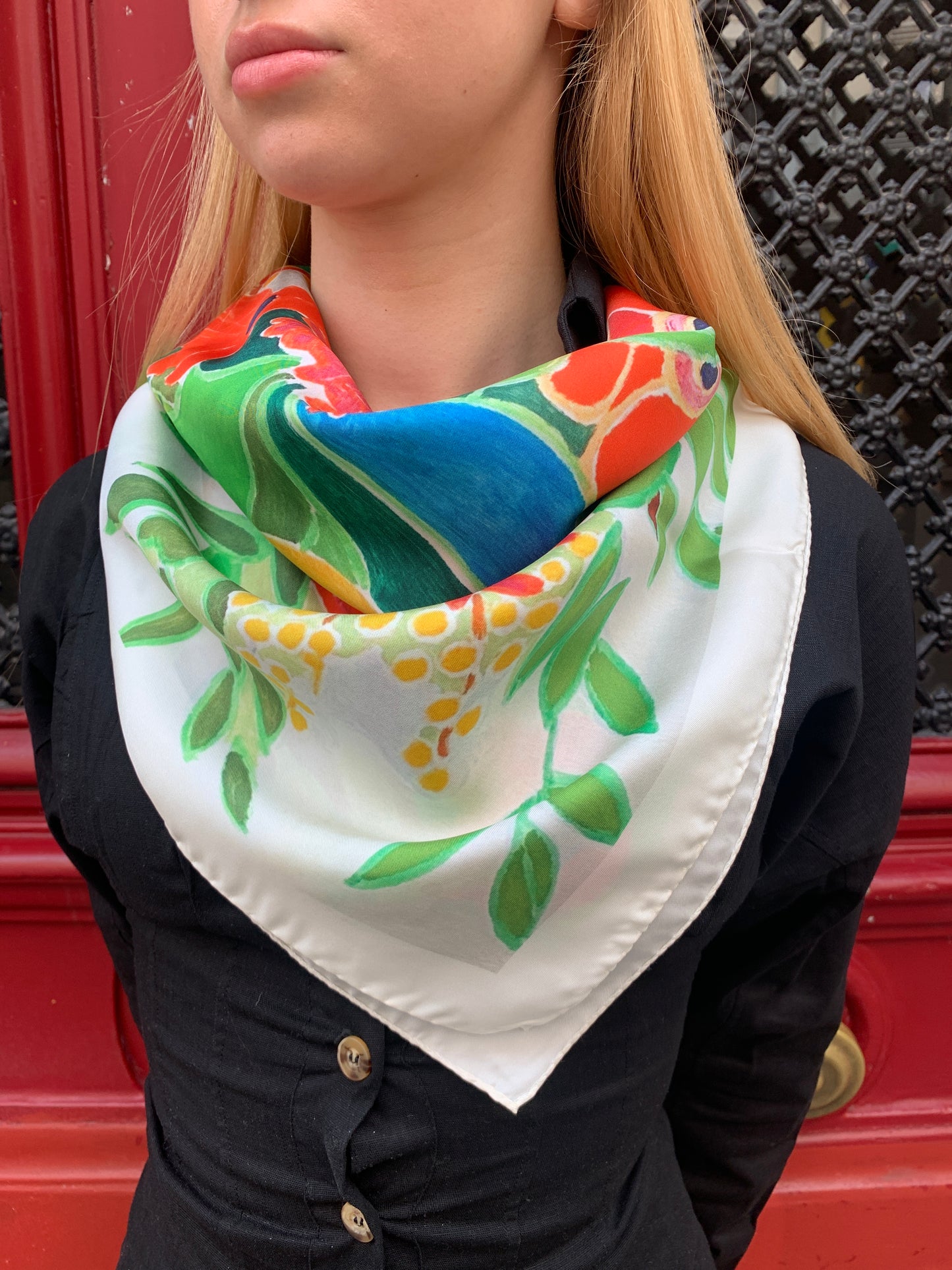 Foulard fleurs