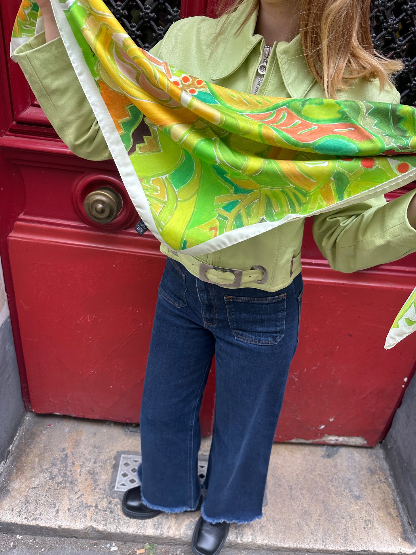 Flower scarf