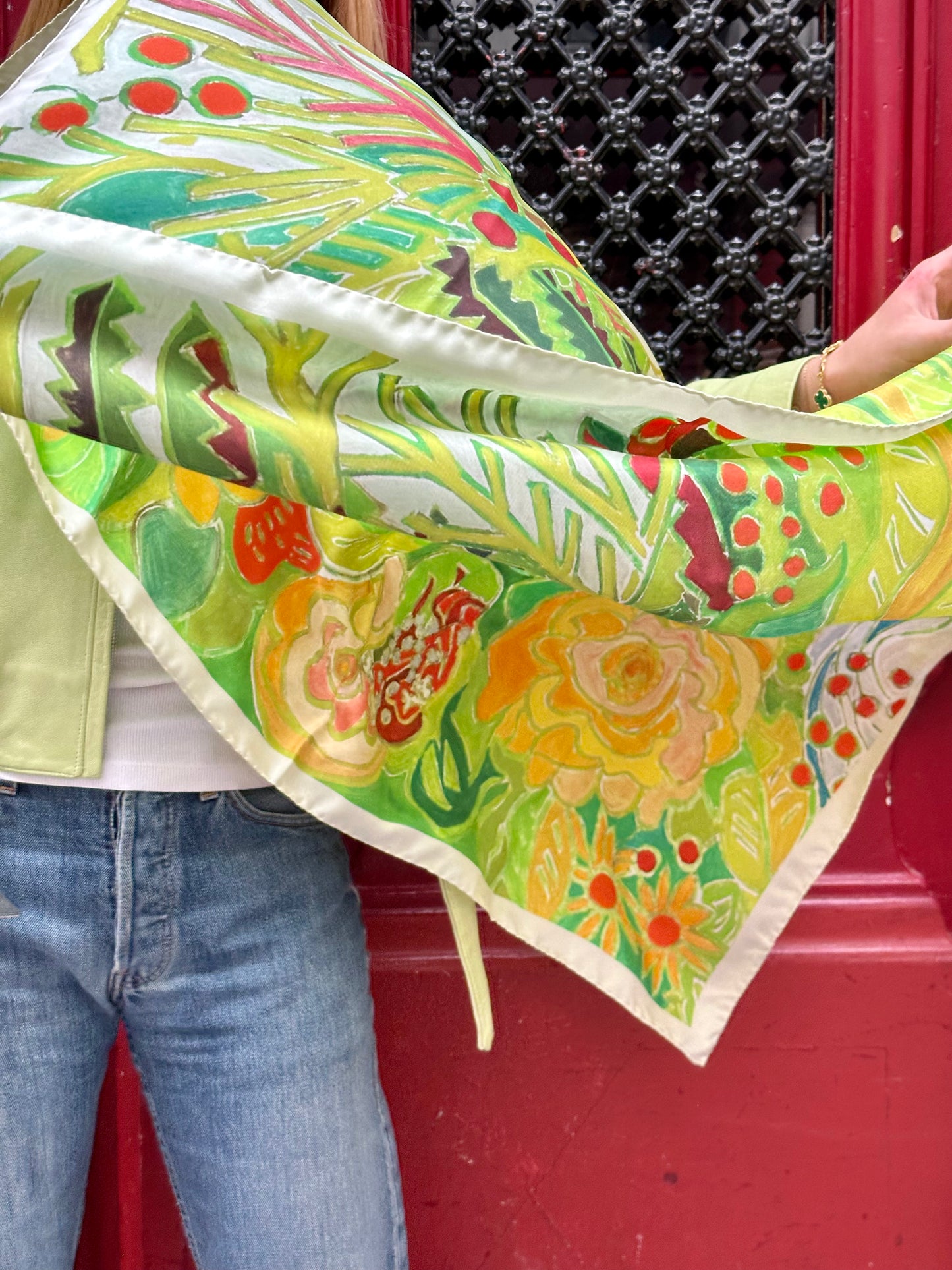 Flower scarf