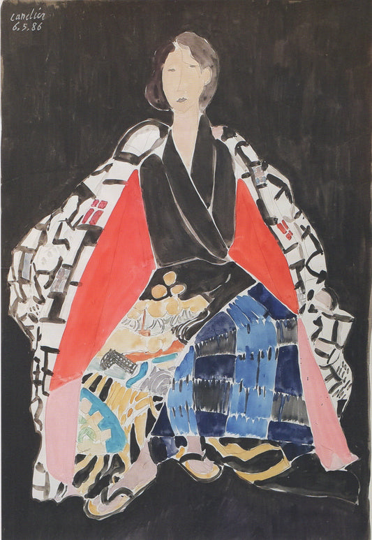 Romaine au kimono, 1986