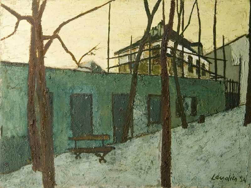Le bâteau lavoir, Place Émile Goudeau, 1954